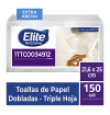 Toalla de manos Elite TH Blanca, Ancha x 150 und 1TTCO034912