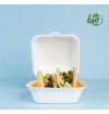 Portacomidas biodegradable C1 para hamburguesa paq x 50 und Carvajal