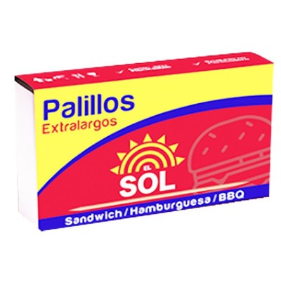 PALILLOS PARA HAMBURGUESA-SANDWICH