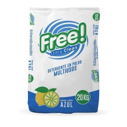 Detergente en polvo multiusos PQP Free - 20 kg