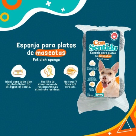 Esponja para platos de mascotas Eterna