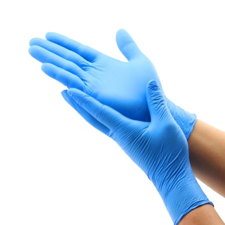 Guantes de nitrilo azul - Vitalmedic x 100 fonina