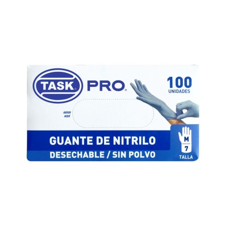 Guantes de nitrilo azul Task