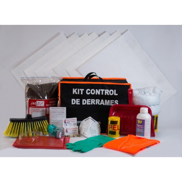 Kit control derrame hidrocarburos en maletin 5 galones