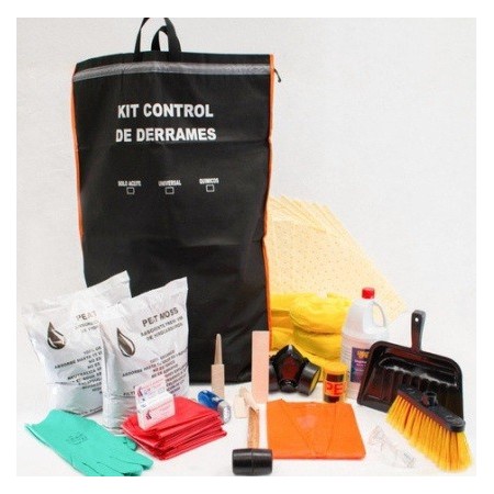 Kit control derrame hidrocarburos en maletin 20 galones