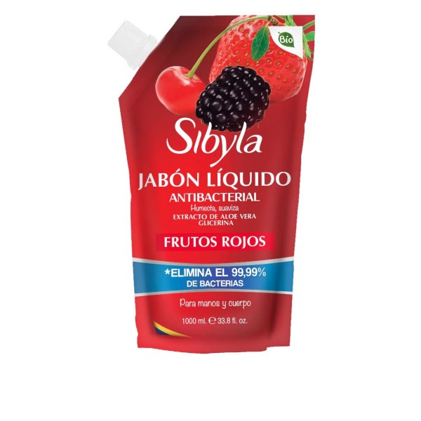 Jabon liquido antibacterial - Frutos rojos - x 1000 ml - (SIBYLA)  FULLER PINTO