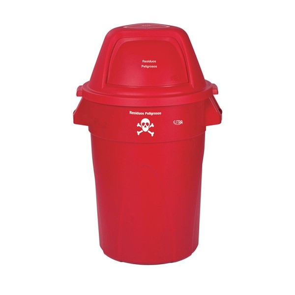 Contenedor Elite 121L Rojo - Residuos peligrosos - ESTRA