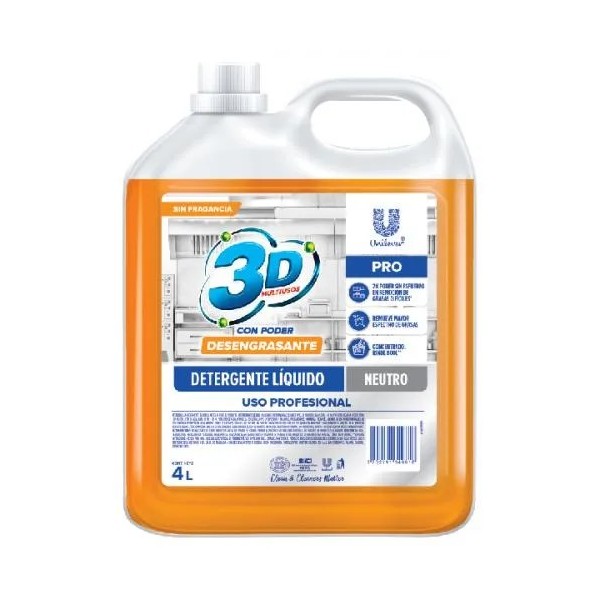 Desengrasante liquido neutro x 4L - 3D