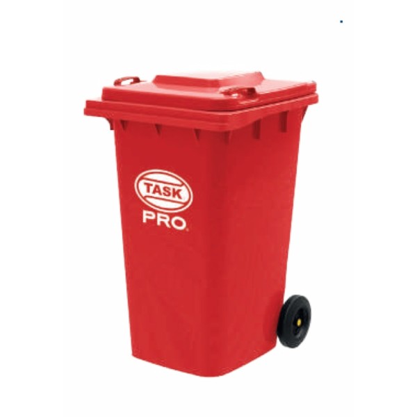 Contenedor para basura 120lt task pro rojo