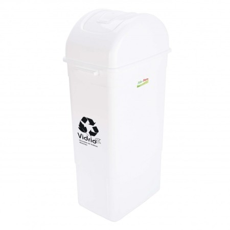 Papelera vaiven 55l blanco - residuos aprovechables fuller