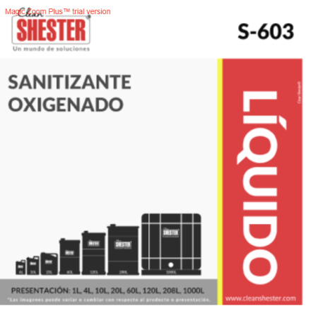 Sanitizante Oxigenado Clean Shester