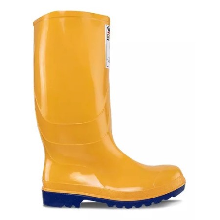 Botin pvc de seguridad resistente al aceite croydon amarilla con puntera