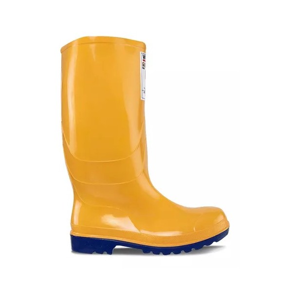 Botin pvc de seguridad resistente al aceite croydon amarilla con puntera