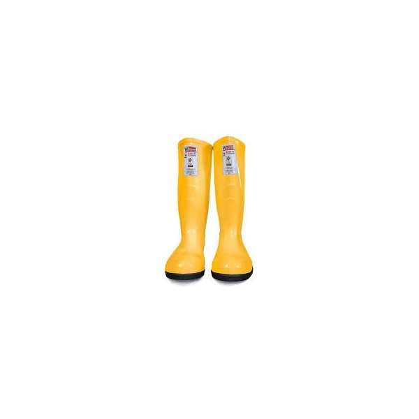 Bota pvc resistente al aceite workman safety amarilla