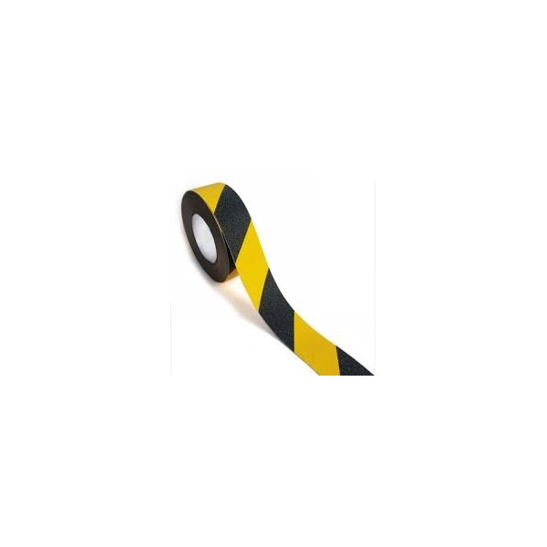 Cinta amarillo con negro antideslizante 4,5 cm x 20 mts