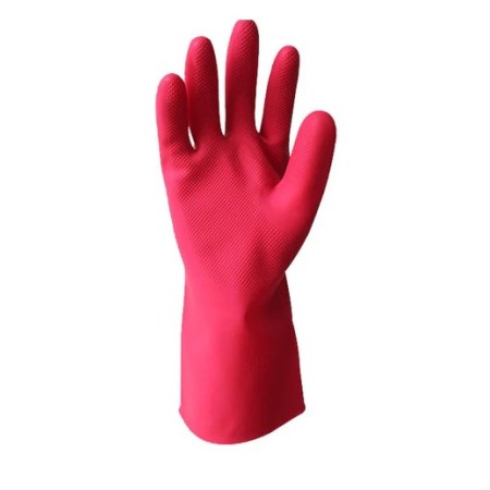 Guante rojo cal 25 semi industrial rubber plus fonina