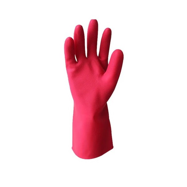 Guante rojo cal 25 semi industrial rubber plus