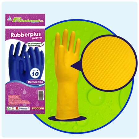 Guante domestico amarillo cal 20 rubber plus fonina