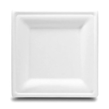 Plato rectangualar pulpa de papel 26x13 paqx125unds