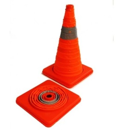 Cono rectractil naranja 60 cm fonina