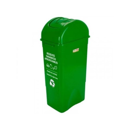 Papelera vaiven 55l verde - residuos organicos aprovechables fuller fonina