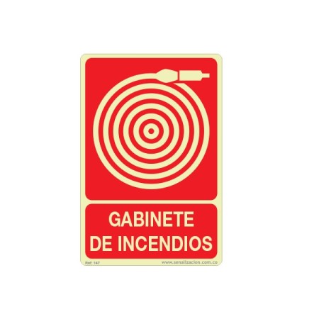 Señalizacion para gabinetes contra incendio