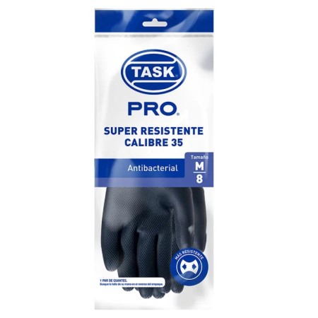 Guante task pro negro cal 35 talla m