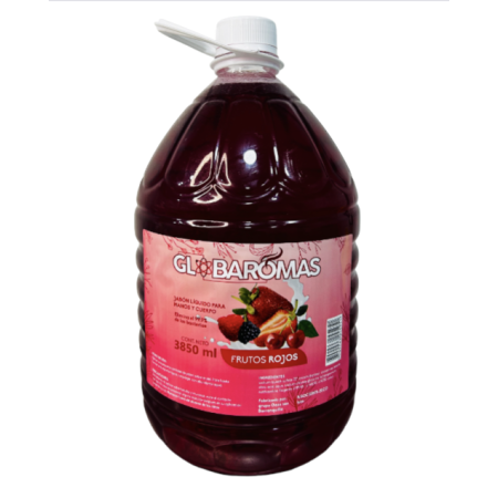 Jabon liquido manos y cuerpos avena/frutos rojos globaromas FONINA