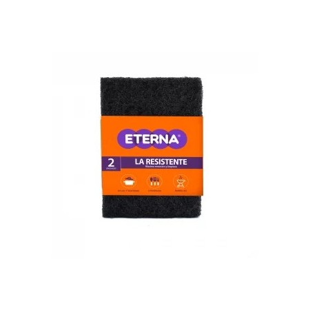 esponja extra abrasiva la resistente eterna paq x 2 und