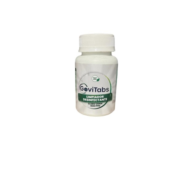 Govitabs limpiador desinfectante cloro verde 1500pm sin fragancia x 30 tabs gt-ld1500-30