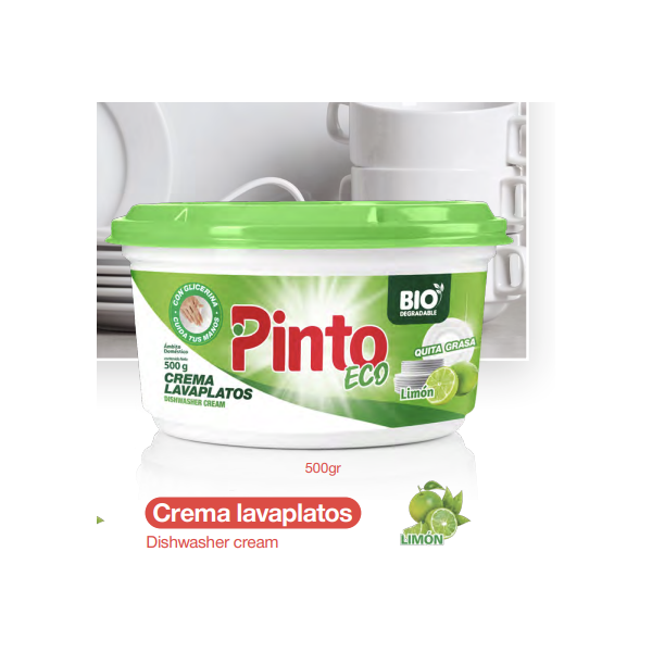 Crema lavaplatos limón eco x500g