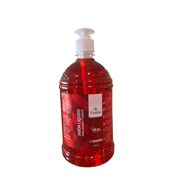 Jabon liquido frutos rojos 1l valvula cremera fonina