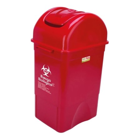 Papelera vaiven 35l rojo - riesgo biologico fuller fonina