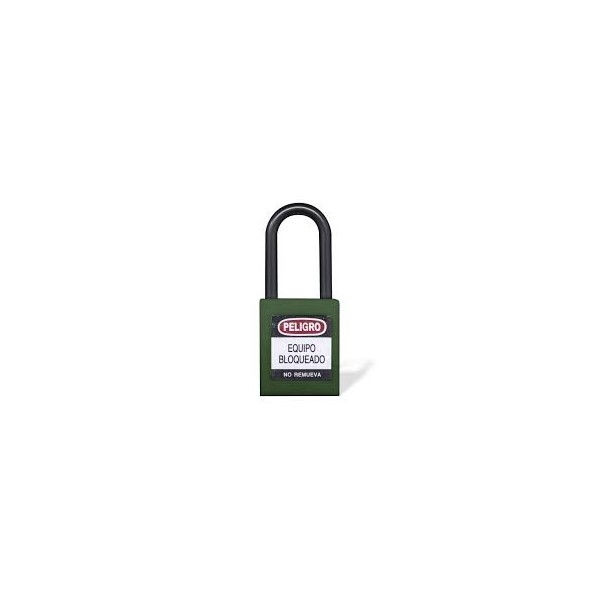 Candado gancho nylon verde b
