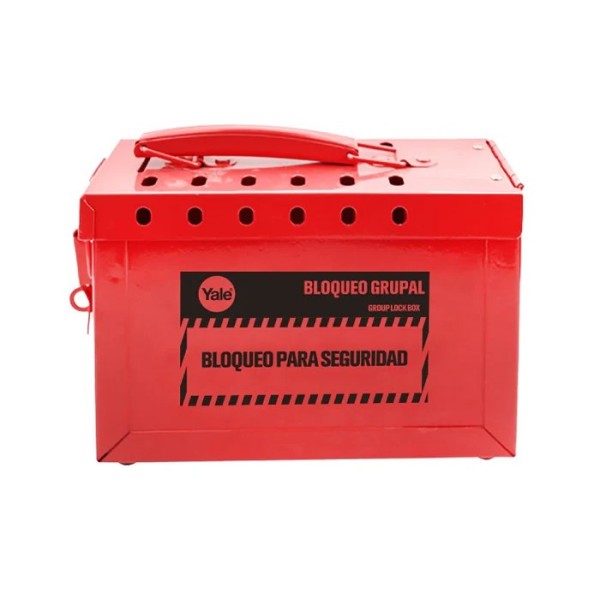 Caja bloqueo roja grupal