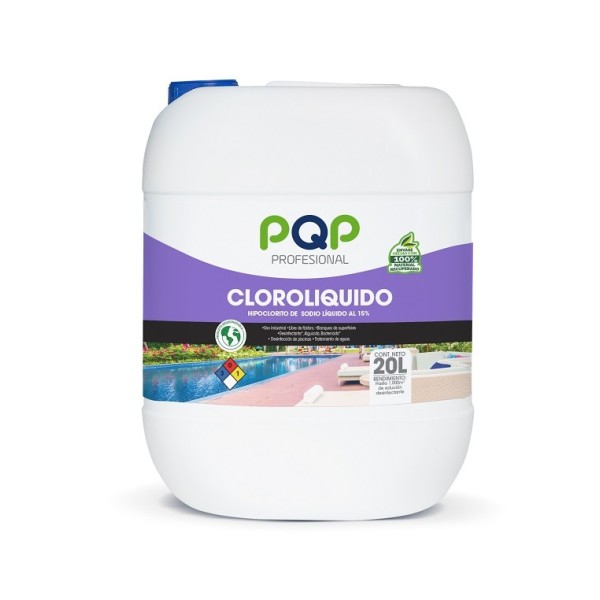 Cloro liquido PQP - 20 litros