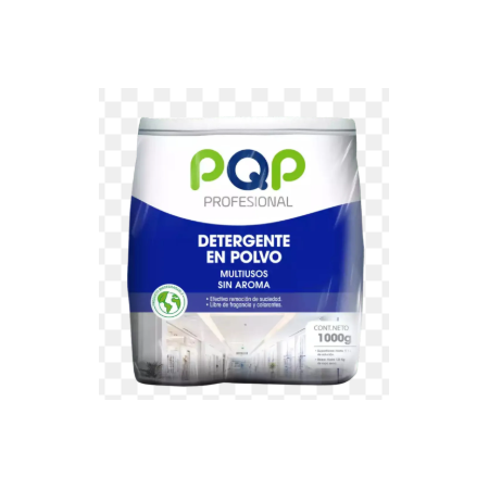 Detergente en polvo multiusos sin aroma 1KG PQP