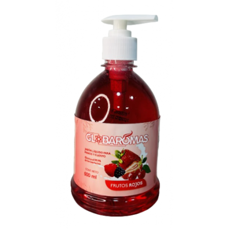 Jabón líquido frutos rojos 1L válvula cremera GBRMS