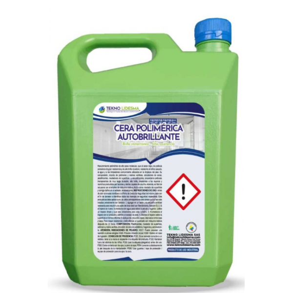 Cera polimérica auto brillante x galón TEKNO