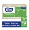 Toalla de manos Elite doblada DH Natural x 150 und 1TTCO631003
