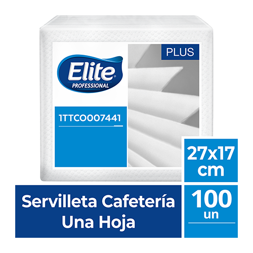 Servilleta Elite Extrablanca Cafetería x100