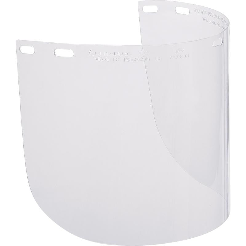Visor de policarbonato incoloro con borde plástico VISORPC Delta Plus