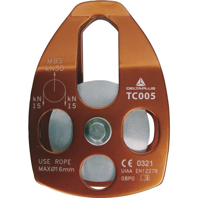 Polea de bridas oscilantes de aluminio TC005 Delta Plus