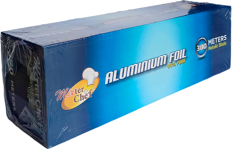 Papel aluminio rollo x 300 mt