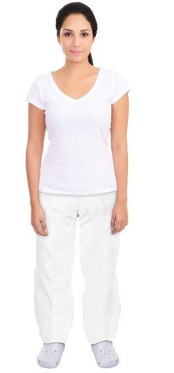 Pantalón blanco desechable x 5 und CLAY