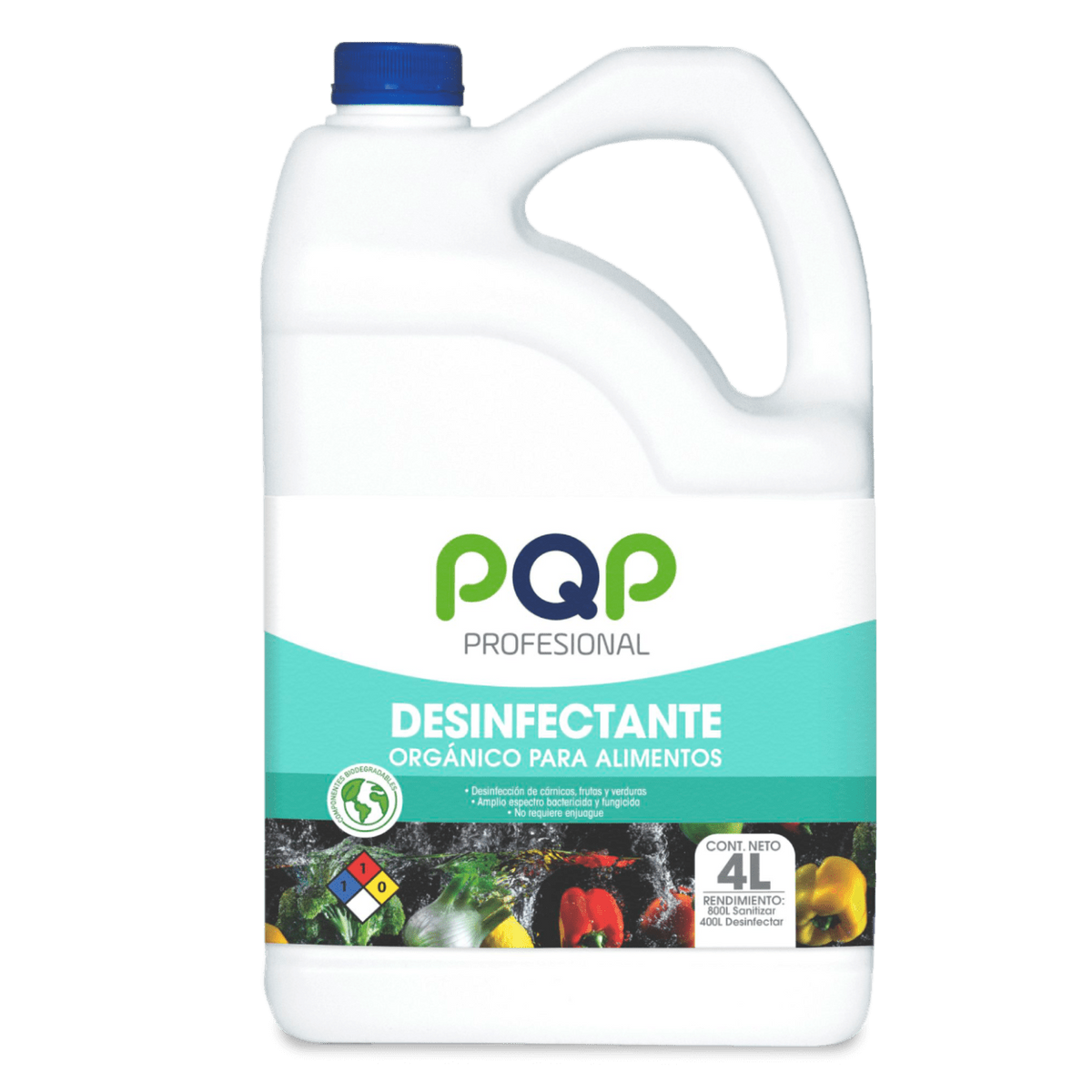 Desinfectante Orgánico Para Alimentos - 4L - PQP