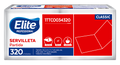 Servilleta Elite Blanca Partida