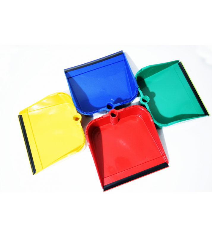 Recogedor plastico con banda y mango - Trapisol