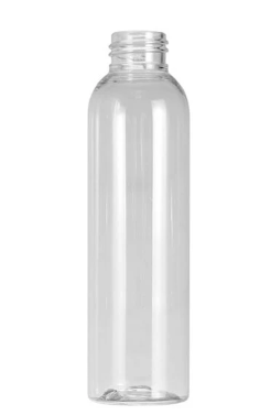 Envase cilindrico tipo bala x 120ml pet cristal