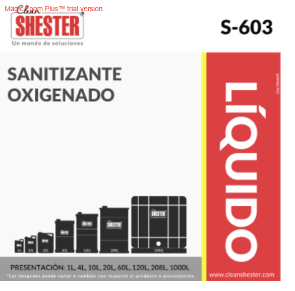 Sanitizante Oxigenado S-603 Clean Shester